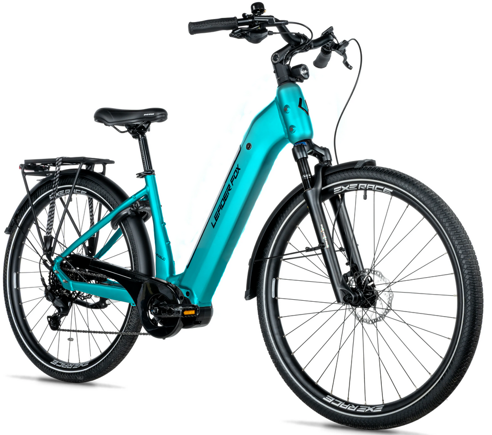 Městské elektrokolo Leader Fox VIVALO 28", model 2026-2, light/blue - ZDARMA dopravné, odborná montáž, seřízení a dárkový poukaz na nákup příslušenství!