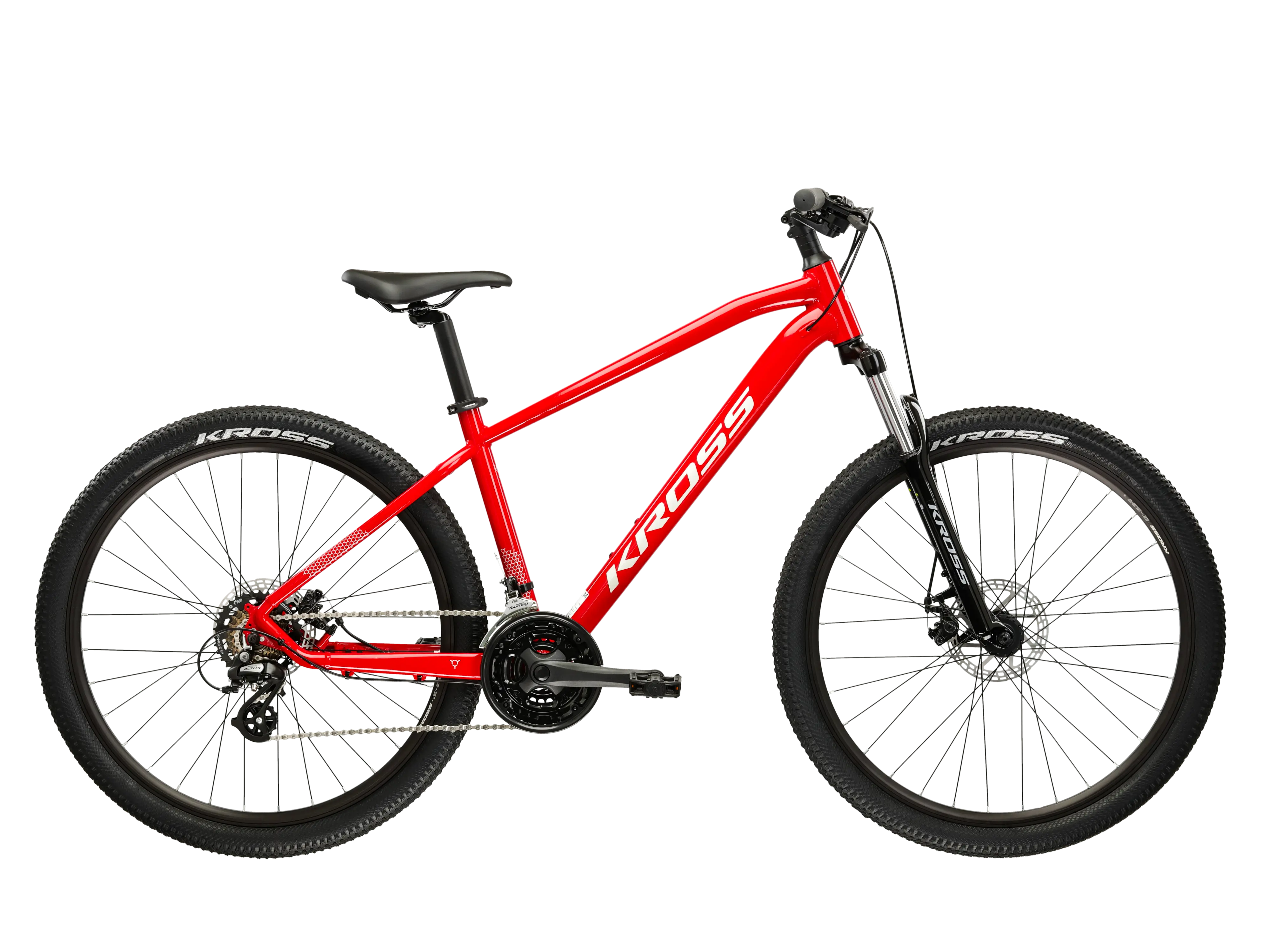 KROSS HEXAGON 2.0, model 2026, pneu 27,5", barva červená/šedá - ZDARMA dopravné, seřízení, odborná montáž a sada světel!