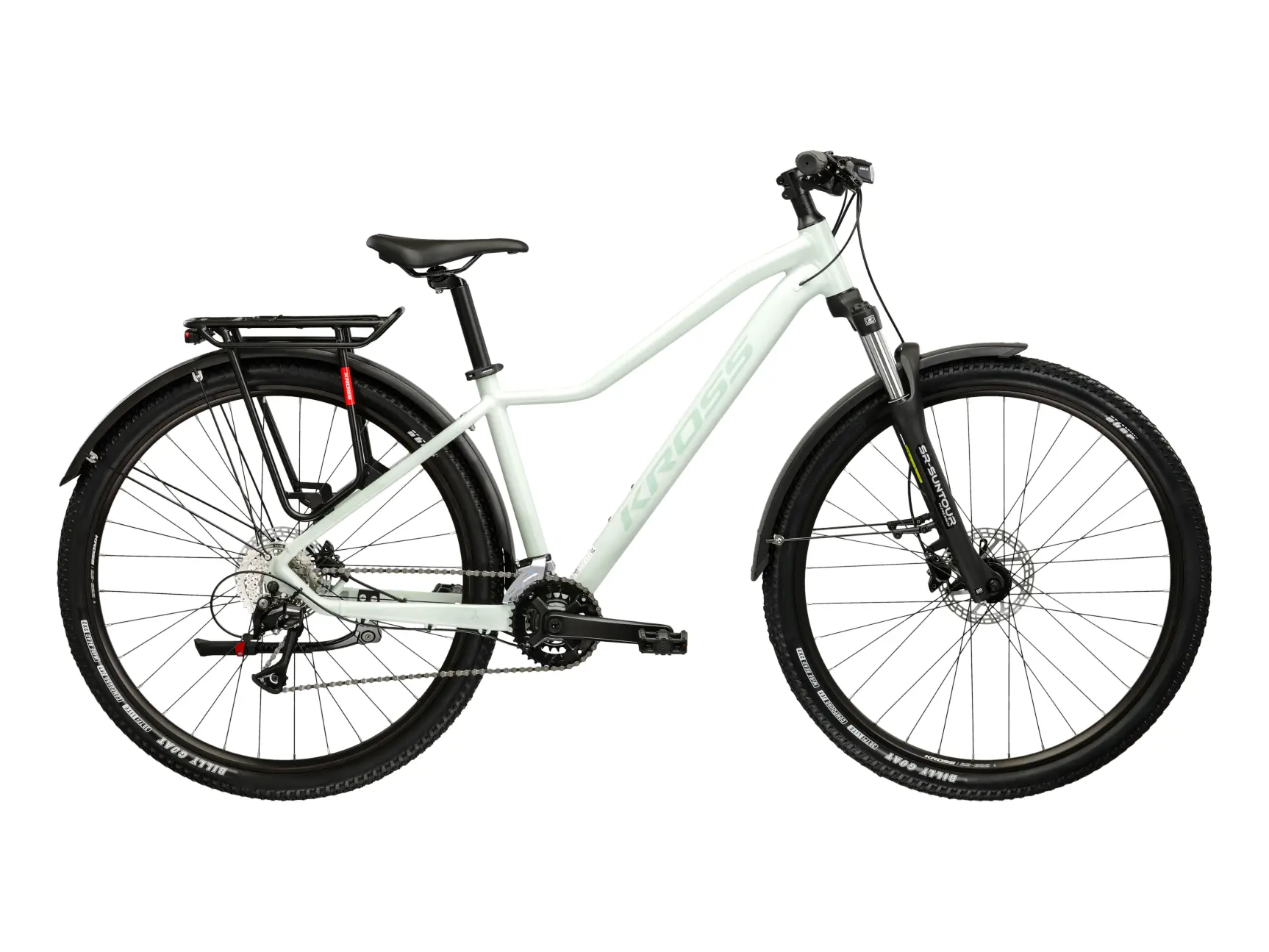 KROSS LEA 4.0 EQ, model 2026, pneu 29", barva mátová/světle modrá - ZDARMA dopravné, seřízení, odborná montáž a sada světel!