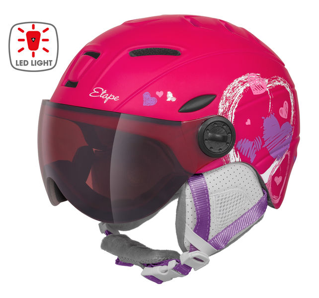 Etape dětská lyžařská přilba RIDER PRO LIGHT, růžová mat