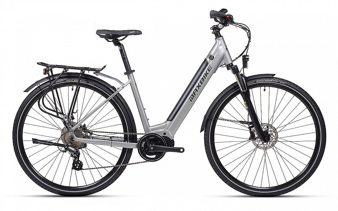 MAXBIKE URBEA 28", barva šedá, baterie 14Ah/504Wh, model 2025 - ZDARMA dopravné, odborná montáž a seřízení!