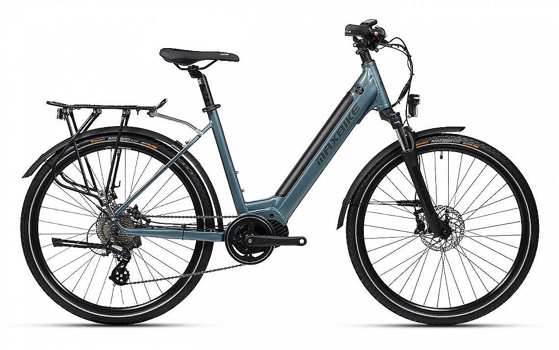 MAXBIKE URBEA 26", barva modrá, baterie 14Ah/504Wh - ZDARMA dopravné, odborná montáž a seřízení!