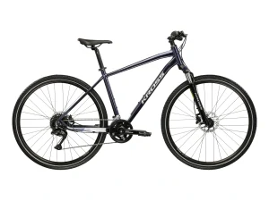 KROSS EVADO 5.0, model 2026, pneu 28", barva námořnická modrá - ZDARMA dopravné, seřízení, odborná montáž a sada světel!