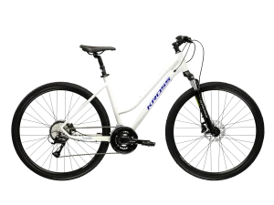 KROSS EVADO 4.0, model 2026, pneu 28", barva šedá/námořnická modrá - ZDARMA dopravné, seřízení, odborná montáž a sada světel!