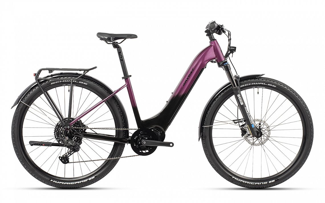 MAXBIKE FRIDA pearl beet red, pneu 29", baterie 720Wh/20Ah,, model 2026 - ZDARMA dopravné, odborná montáž, seřízení a dárkový poukaz na nákup příslušenství!