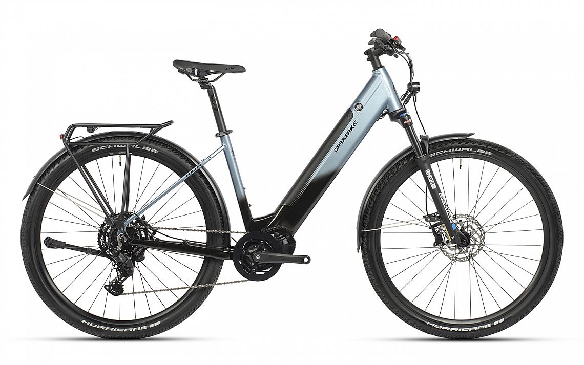 MAXBIKE RIVA gunmetal, pneu 29", baterie 630Wh/17,5Ah, model 2026 - ZDARMA dopravné, odborná montáž, seřízení a zámek CTM!