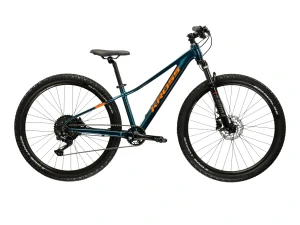 KROSS LEVEL JR 5.0, model 2026, pneu 26", barva tyrkysová/oranžová/lesk - ZDARMA dopravné, odborná montáž, seřízení a sada světel!