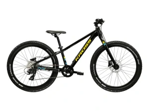 KROSS LEVEL JR 2.0, model 2025, pneu 24", barva černá/žlutá / lesk - ZDARMA dopravné, odborná montáž, seřízení a sada světel TWINS!