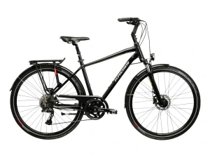 KROSS TRANS 7.0, model 2026, pneu 28", barva černá/růžová/lesk - ZDARMA dopravné, seřízení, odborná montáž a koš na zadní nosič!
