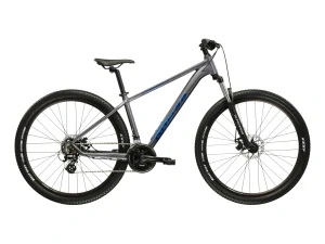 KROSS HEXAGON X200, model 2026, pneu 27,5", barva šedá/modrá/matný - ZDARMA dopravné, seřízení, odborná montáž a sada světel!