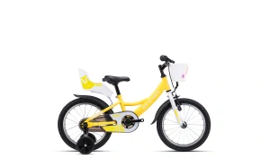 Dětské kolo CTM JENNY, barva žlutá, pneu 16", model 2026 - ZDARMA dopravné, seřízení a odborná montáž!