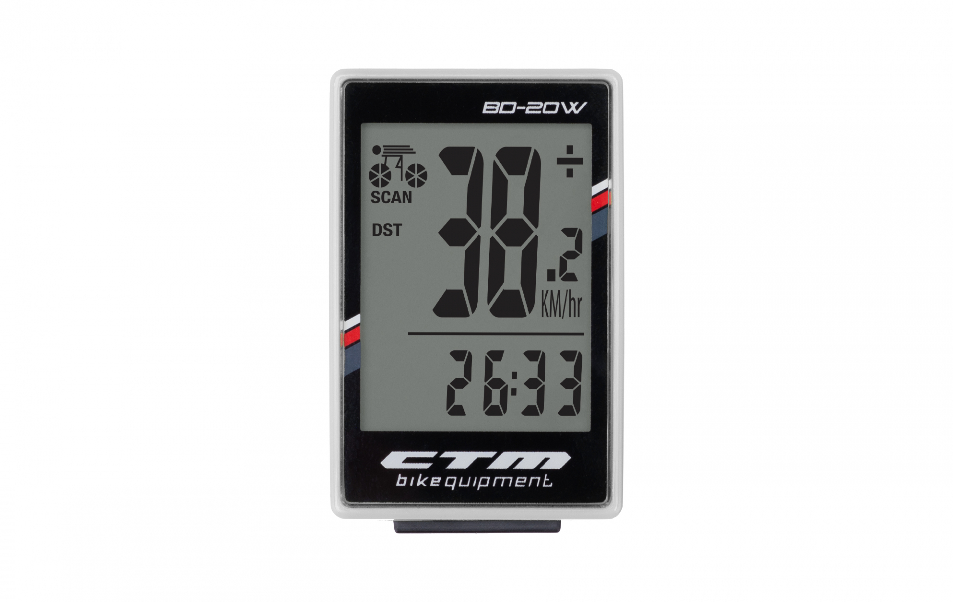 Cyklopočítač CTM, BD-20W, bílý