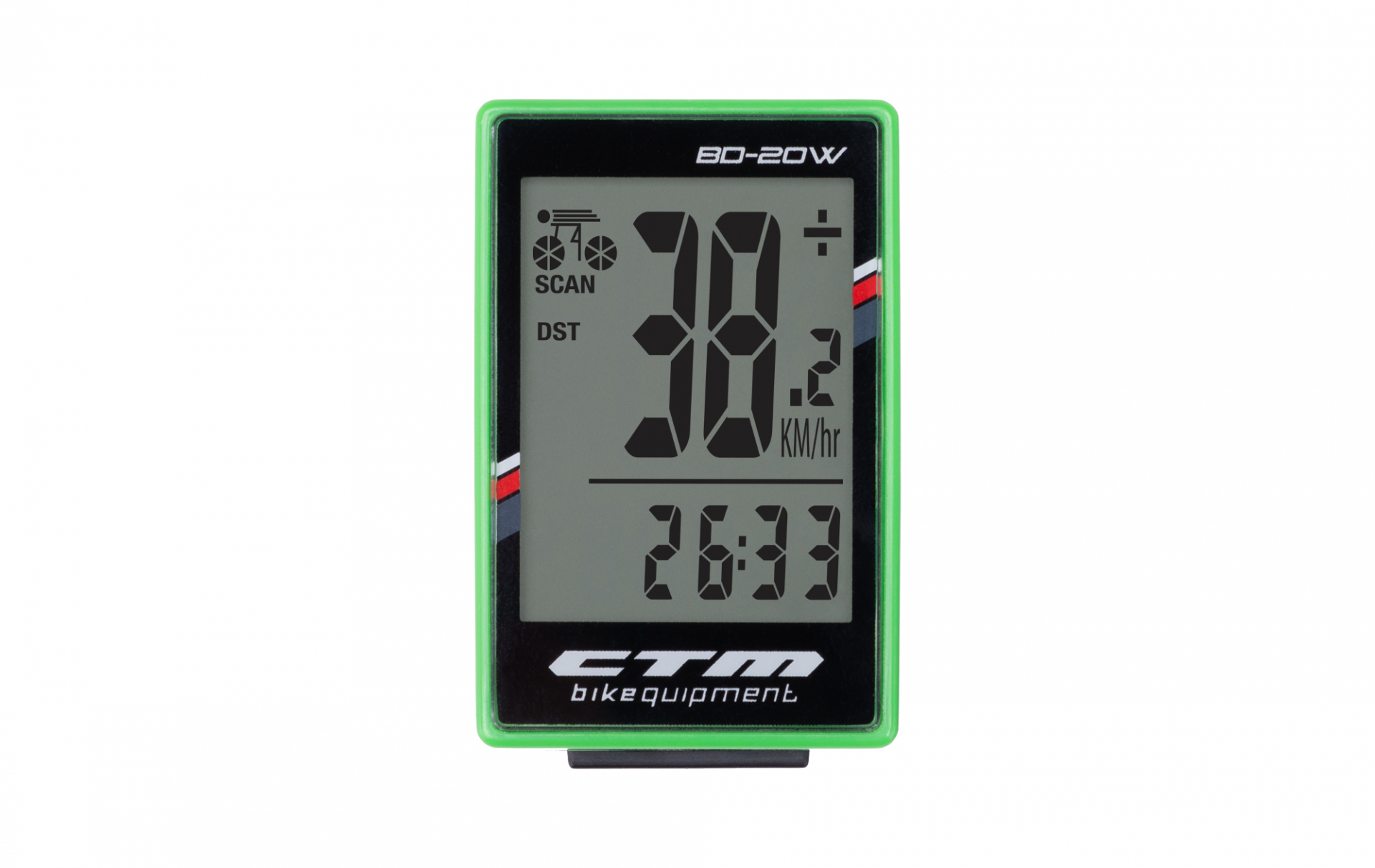 Cyklopočítač CTM, BD-20W, zelený