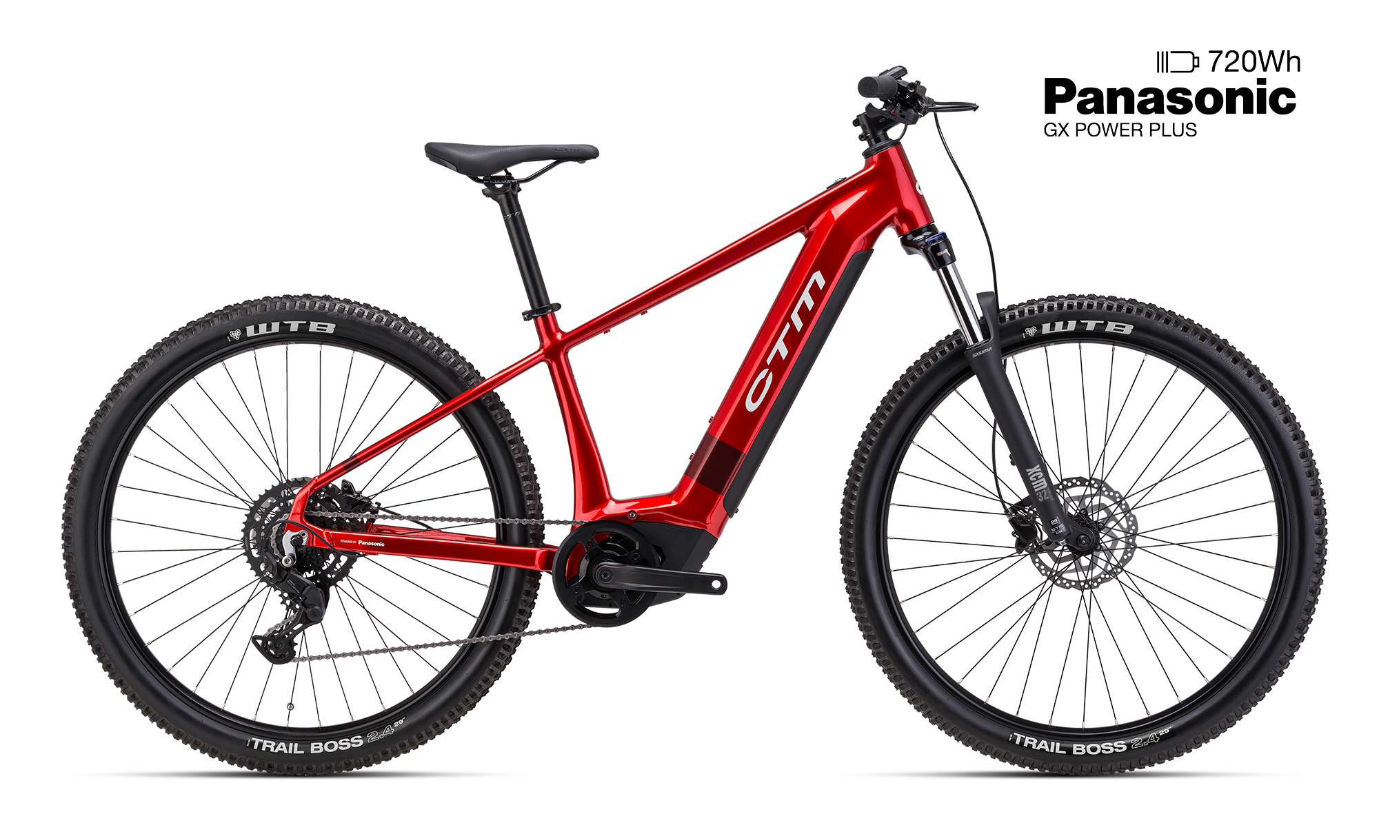 CTM PULZE GX , barva červená, 29", baterie 720Wh/20Ah, model 2026 - ZDARMA dopravné, seřízení, odborná montáž a skládací zámek CTM!