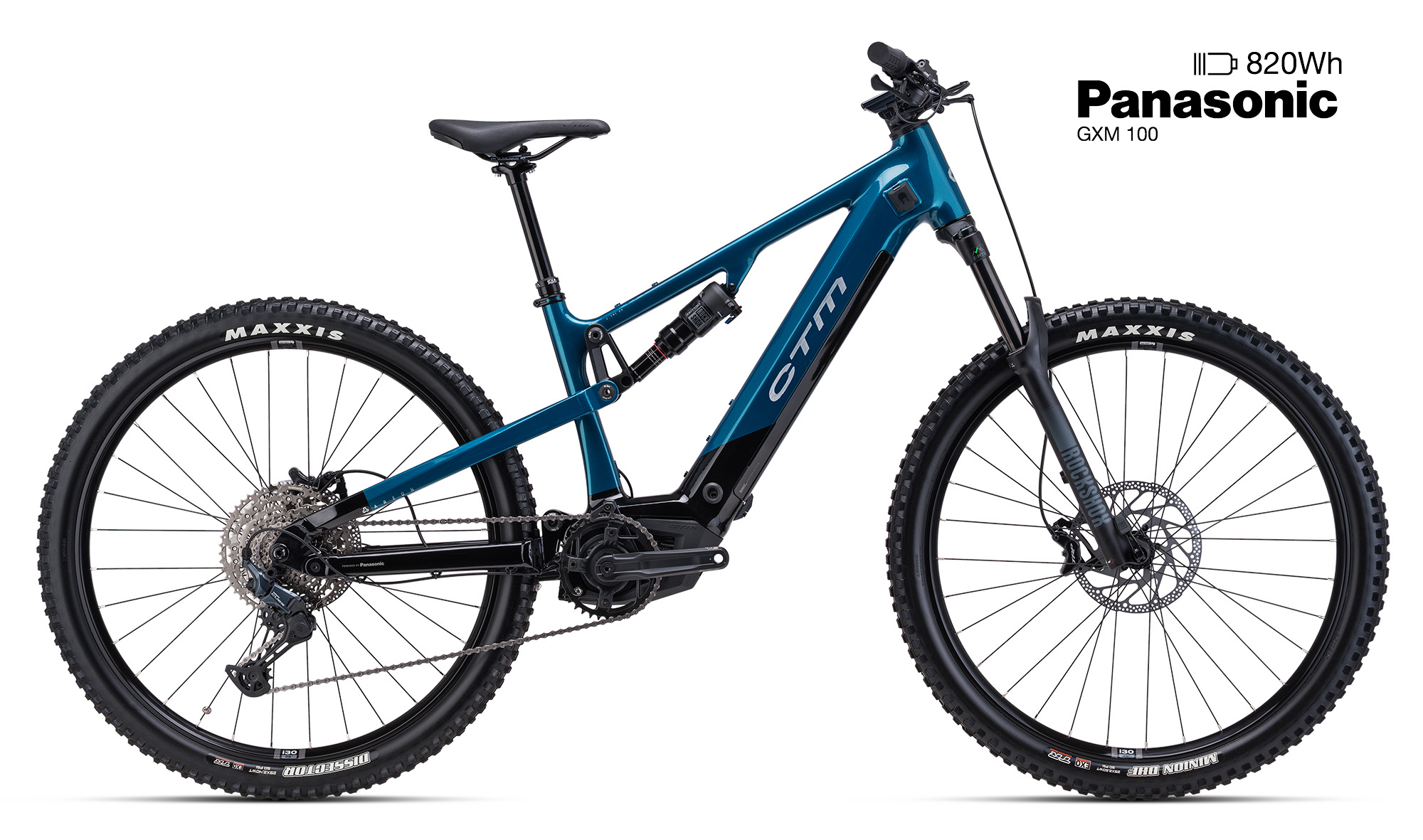 CTM AREON GX Xpert 29", barva černá / petrolejová, baterie 820Wh/22,8Ah, model 2026 - ZDARMA dopravné, seřízení, odborná montáž a dárkový poukaz na nákup příslušenství!