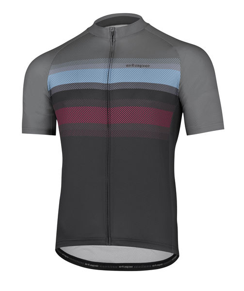Pánský cyklistický dres LEADER, šedá/antracit