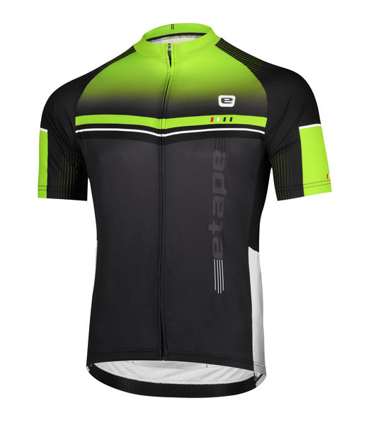 Pánský cyklistický dres MAESTRO, černá/žlutá fluo