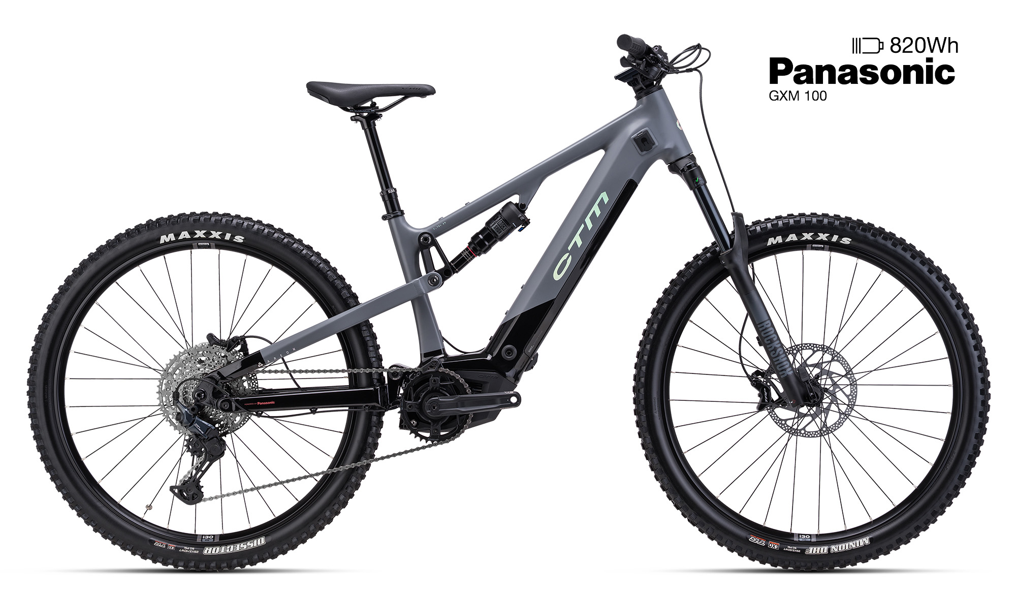 CTM AREON GX Xpert 29", barva černá / matná šedá, baterie 820Wh/22,8Ah, model 2026, rám M - ZDARMA dopravné, seřízení, odborná montáž a dárkový poukaz na nákup příslušenství!