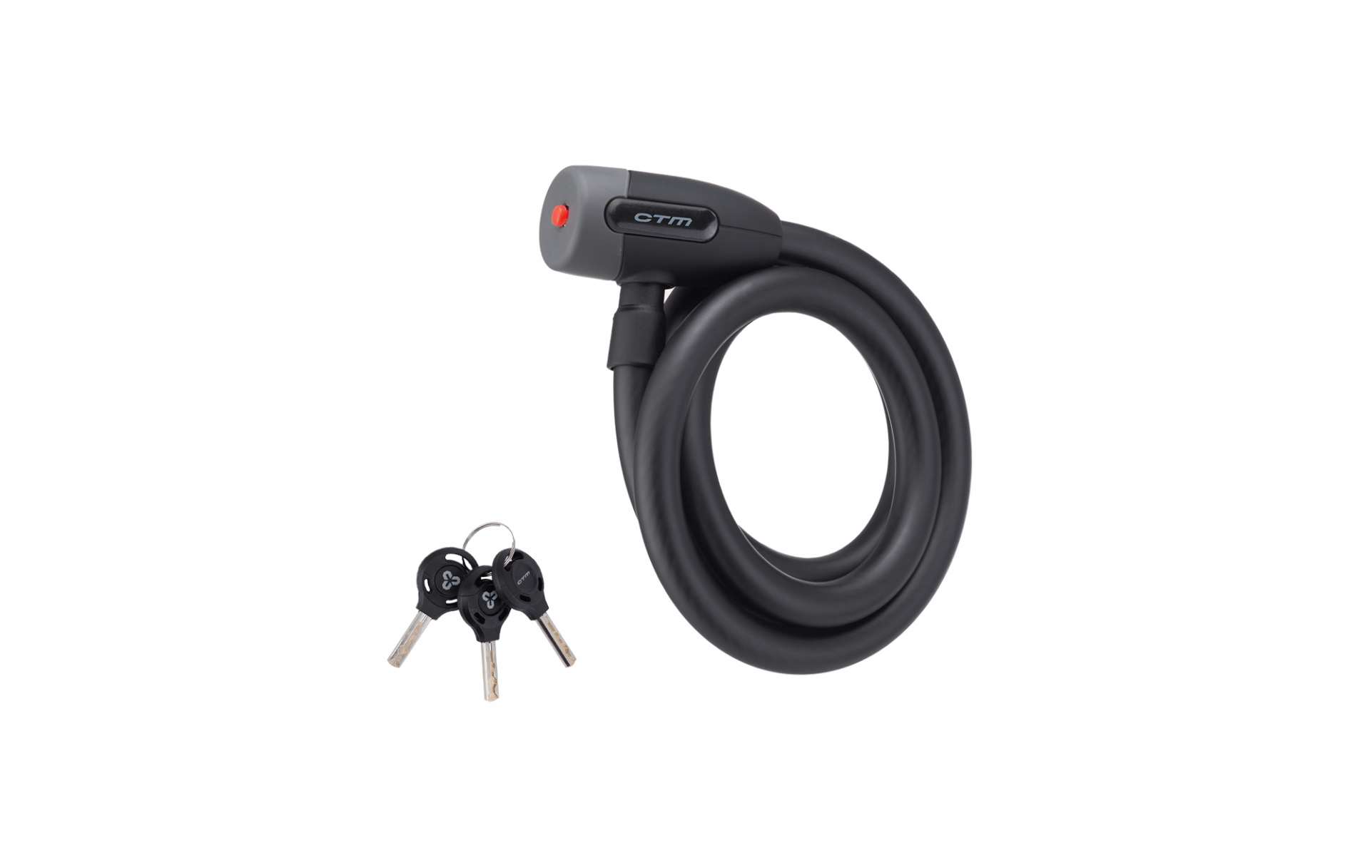 Zámek spirálový CTM CABLE, 15x1500mm