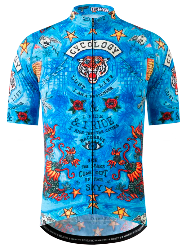 Cyklodres CYCOLOGY City Of Angels (Blue), pánský, krátký rukáv