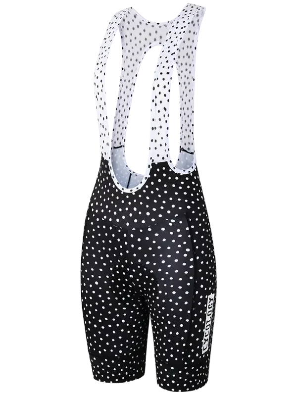 Cyklokraťasy CYCOLOGY Polka Dot, černé, dámské