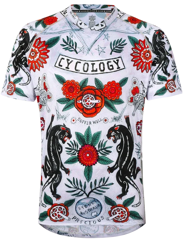 Dres MTB CYCOLOGY Ashanti, grey, pánský, krátký rukáv