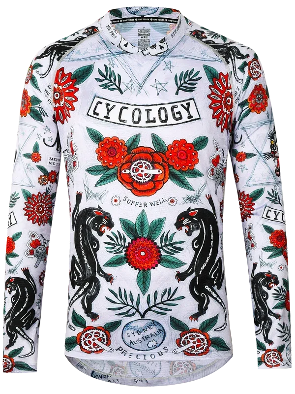 Dres MTB CYCOLOGY Ashanti, grey, pánský, dlouhý rukáv