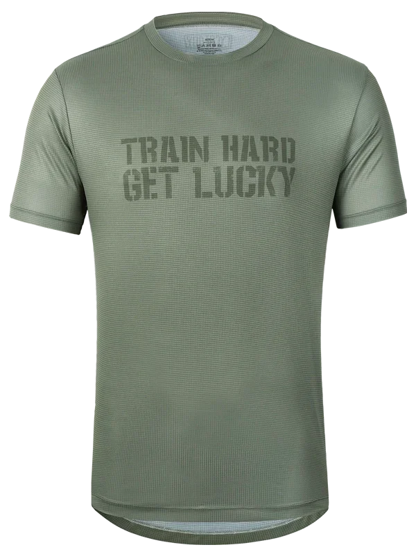 Sportovní triko CYCOLOGY Train Hard, pánské, krátký rukáv
