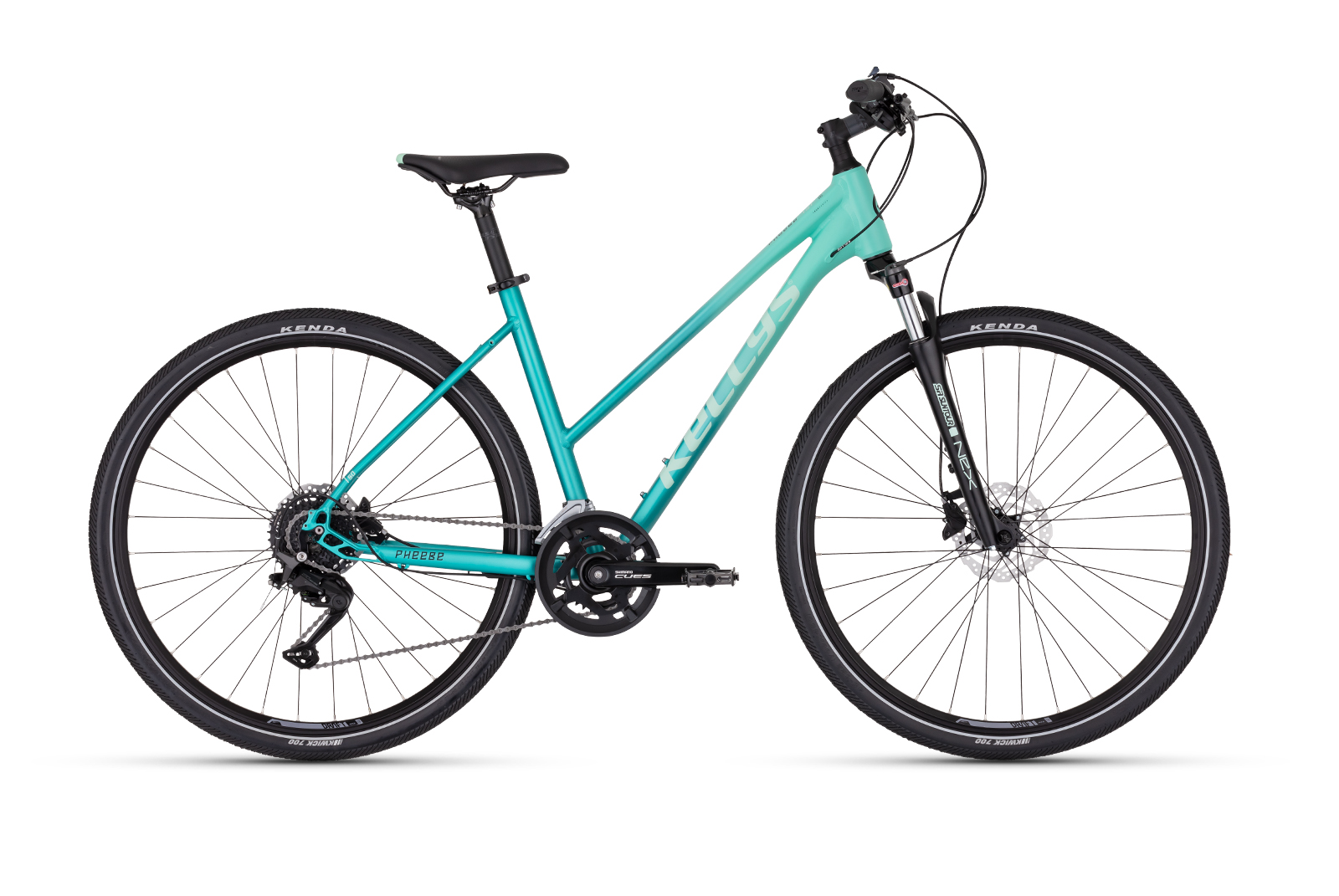 Kellys Pheebe 50 Aqua 28", model 2026 - ZDARMA dopravné, seřízení, odborná montáž a sada světel!