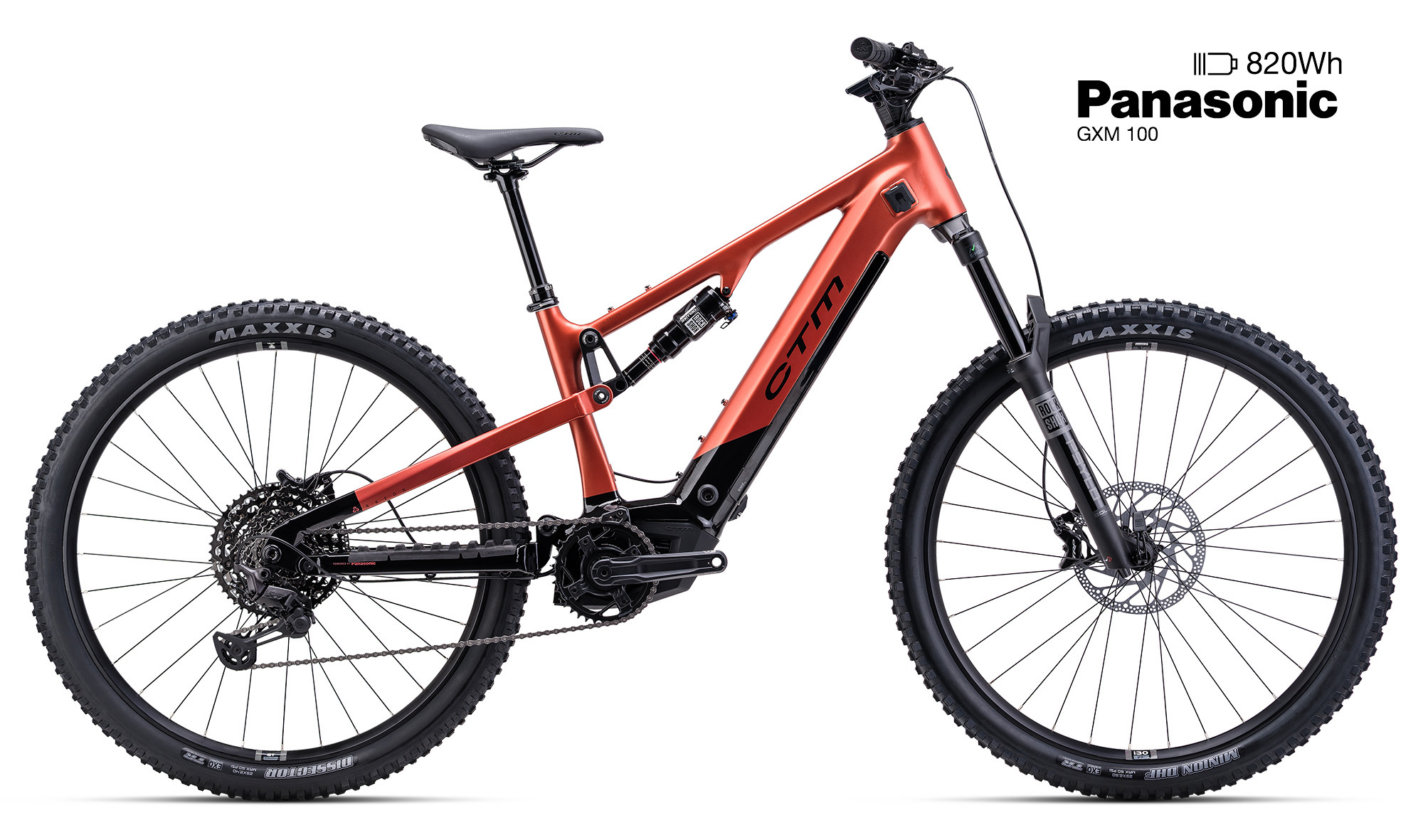 CTM AREON GX PRO 29", barva černá/matná cihlová, baterie 820Wh/22,8Ah, model 2026 - ZDARMA dopravné, seřízení, odborná montáž a dárkový poukaz na nákup příslušenství!