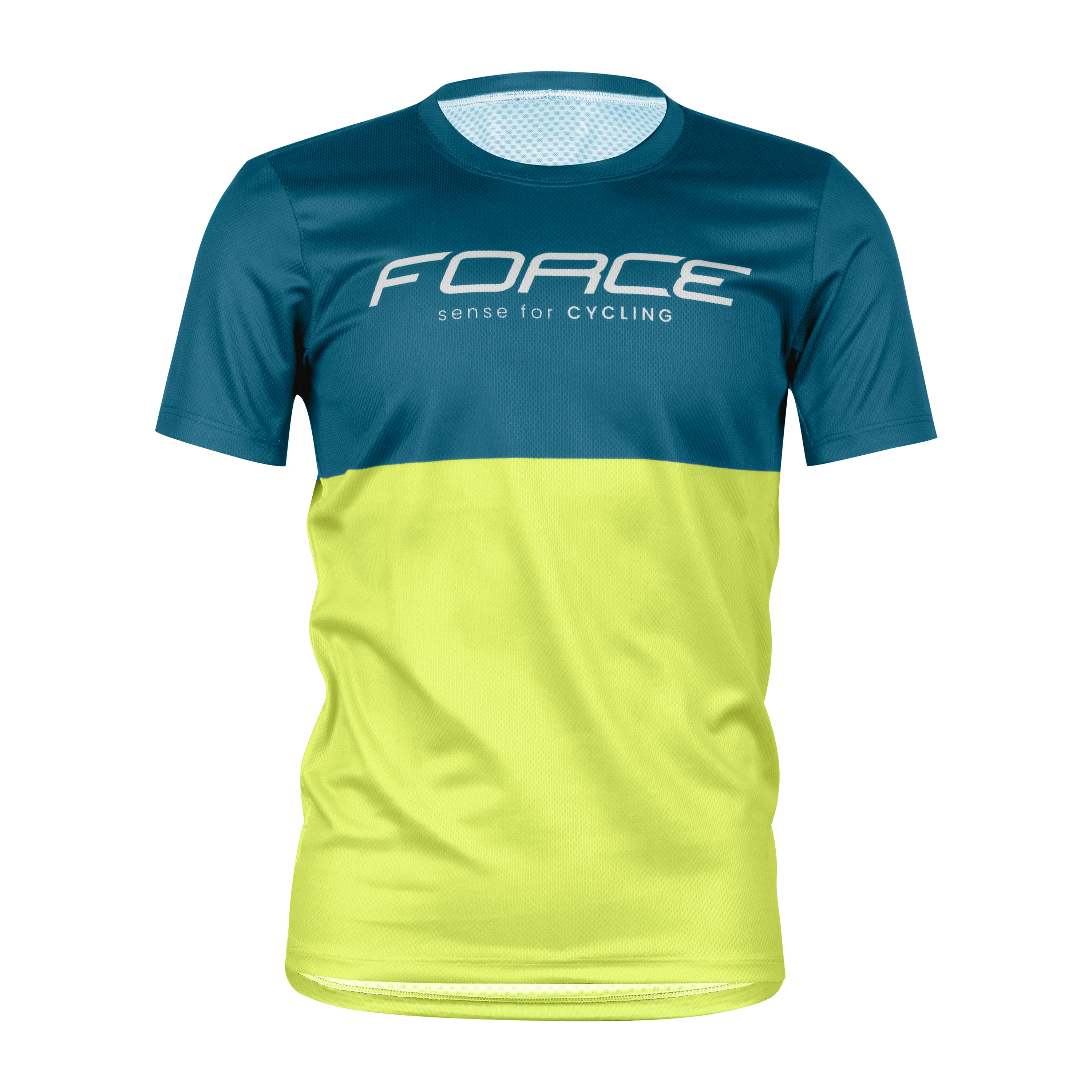 Dres FORCE KID MTB CHEERY, modro-limetkový