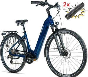 Leader Fox SAGA, pneu 28", model 2026-2, barva dark blue shiny - ZDARMA dopravné, odborná montáž, seřízení a druhá baterie za 1,- Kč!