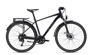 CTM STARK 1.0 trek , pneu 28", model 2026, rám 21"(XL), barva matná černá - ZDARMA dopravné, seřízení, odborná montáž a sada světel!