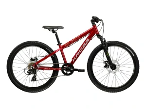 KROSS DUST JR X, pneu 24", model 2027, barva rubín/černá/lesk - ZDARMA dopravné, odborná montáž a seřízení!