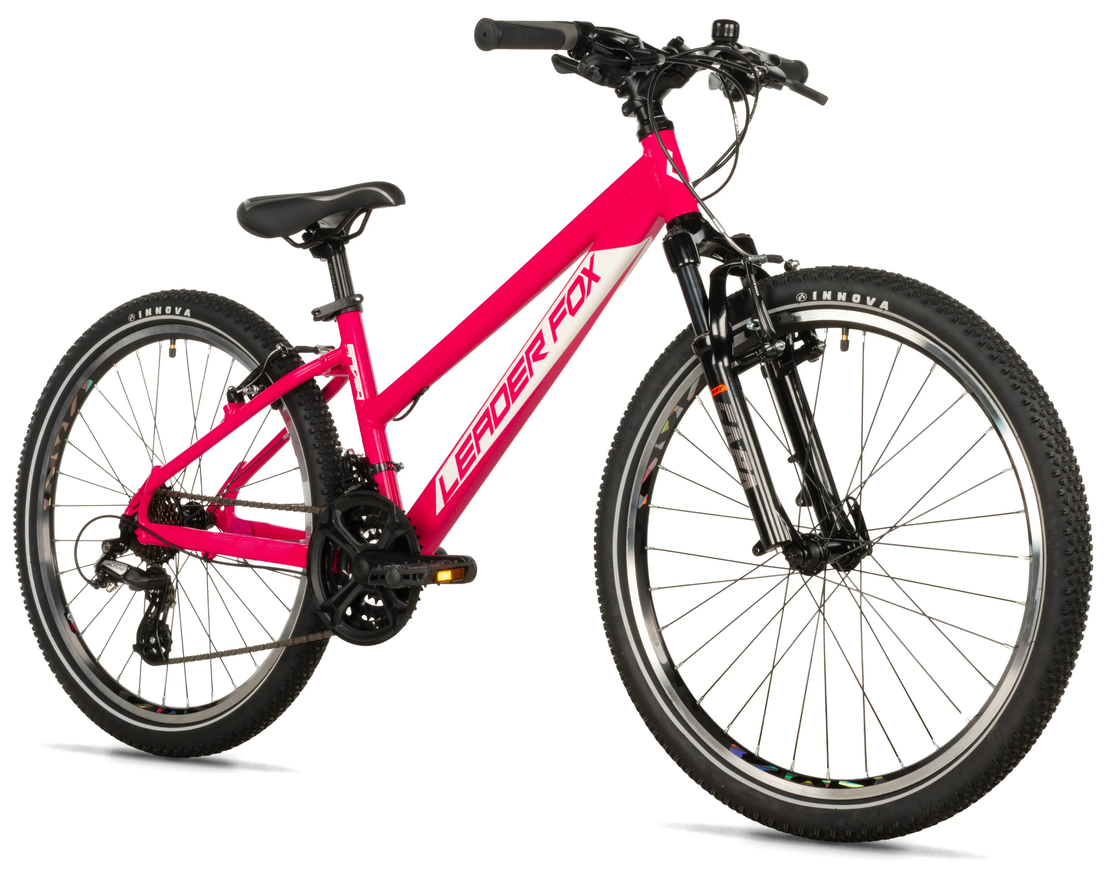 Leader Fox SPIDER dívčí, pneu 24", model 2027, pink - ZDARMA dopravné, odborná montáž, seřízení a sada světel!