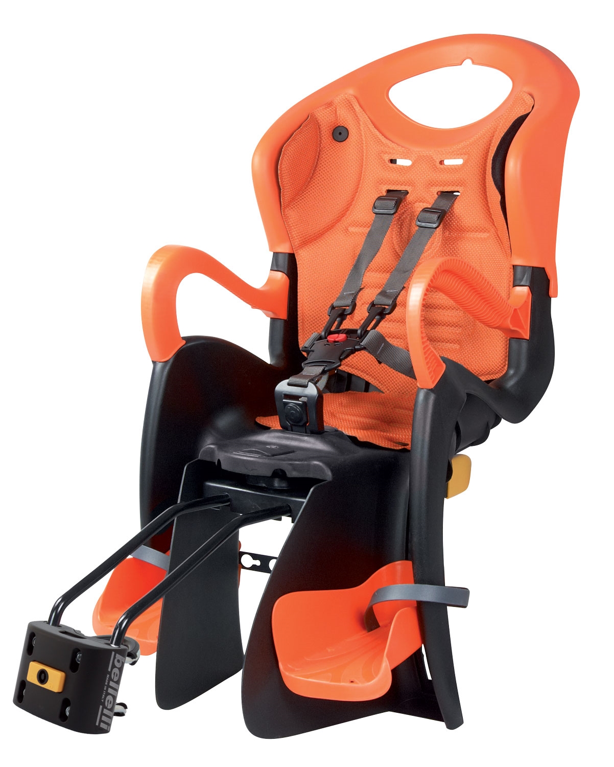 Cyklosedačka Bellelli Tiger Relax B-FIX zadní, černo-oranžová 