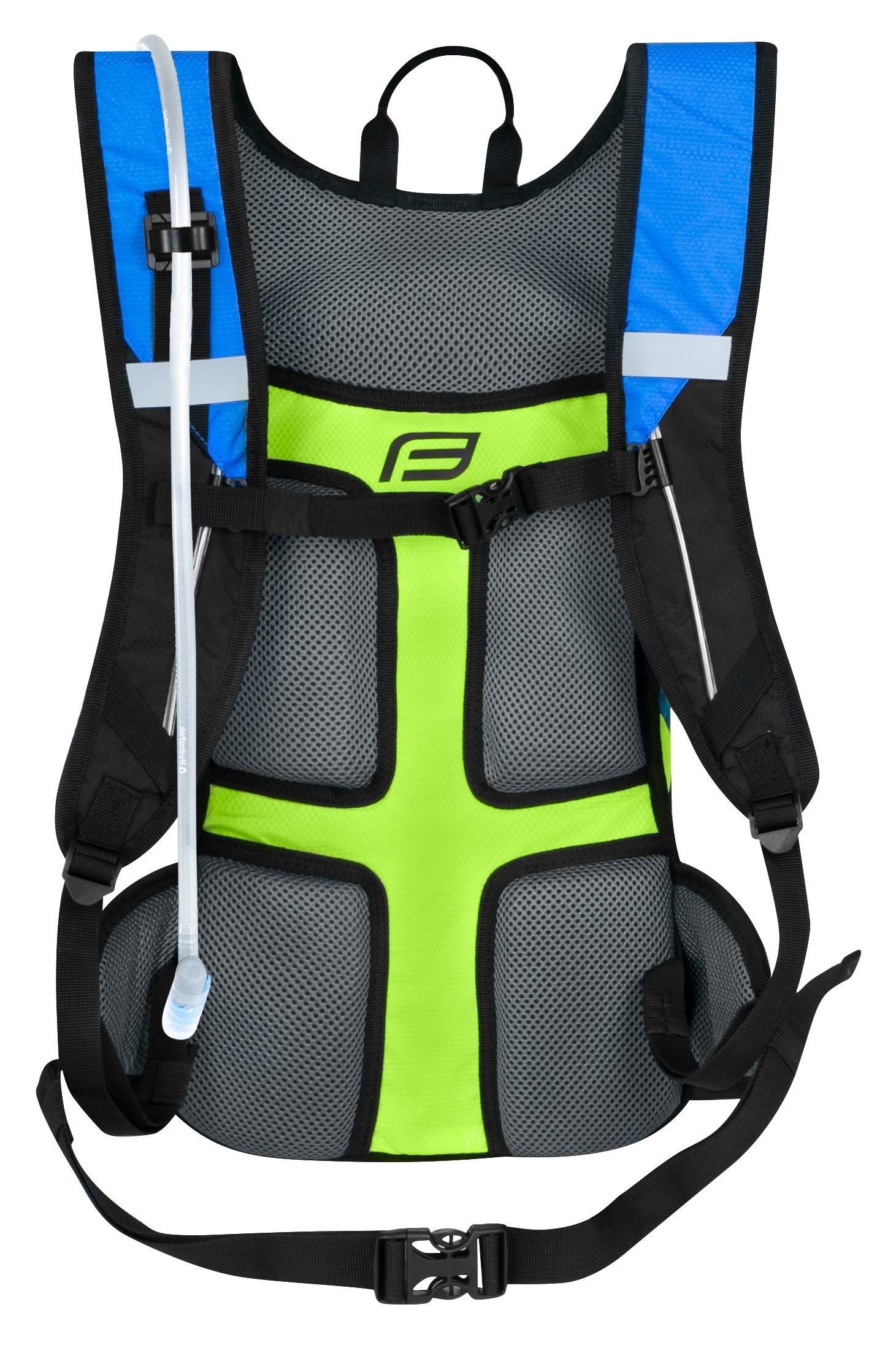 Batoh FORCE BERRY ACE PLUS 12L + 2L rezervoár, modro - fluo