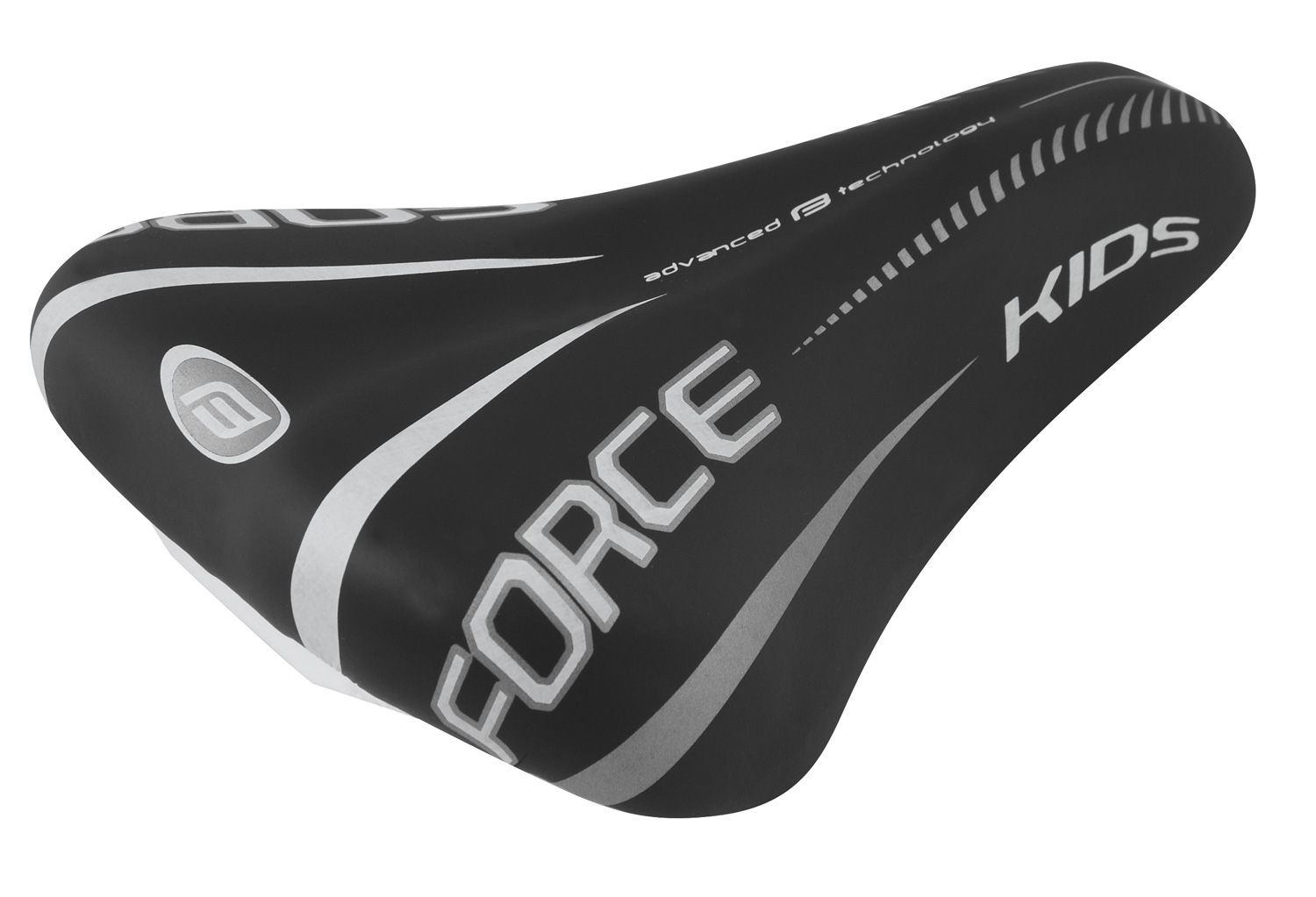 Sedlo FORCE KIDS 16 - 20" dětské, černo-šedé