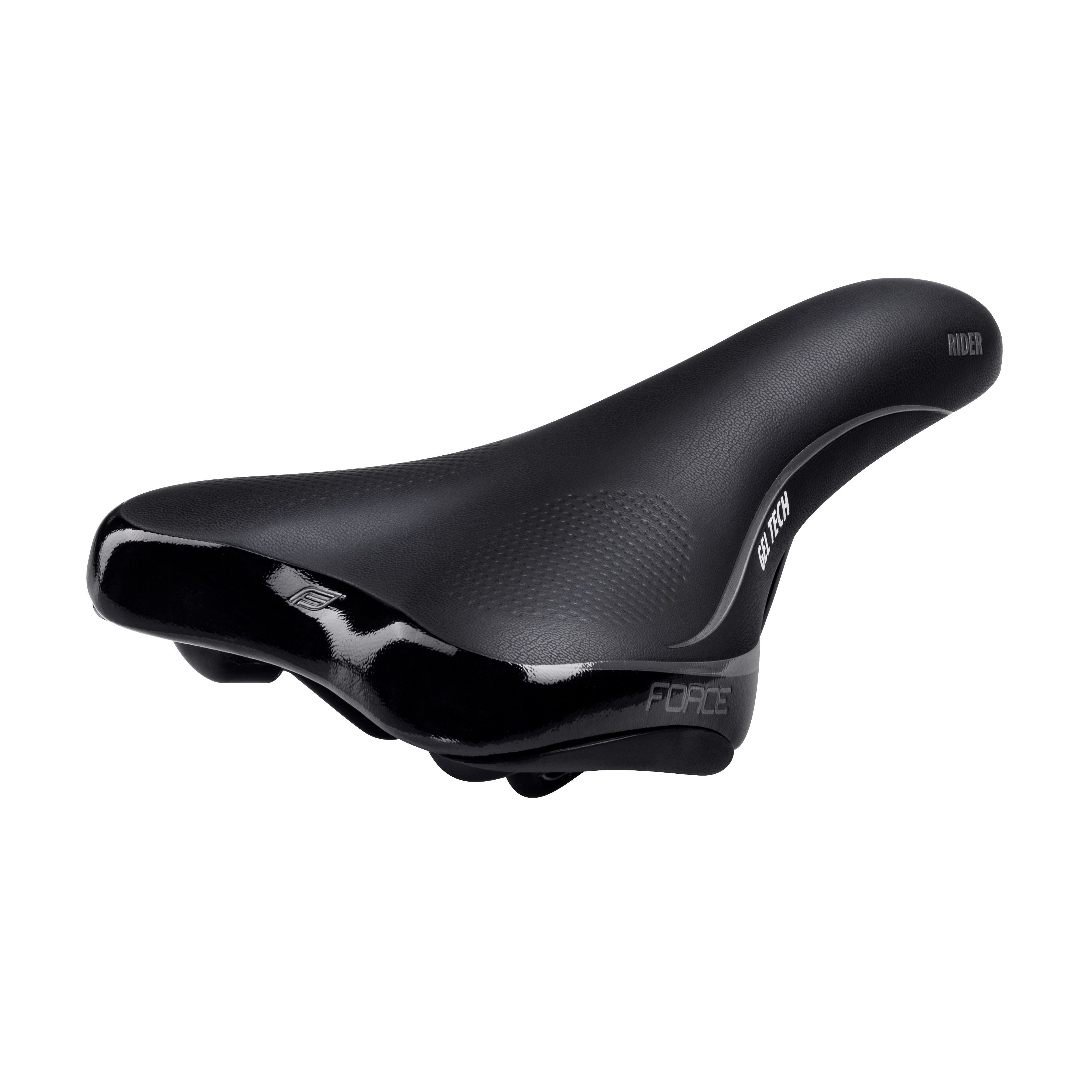 Sedlo FORCE RIDER GEL TECH, černé