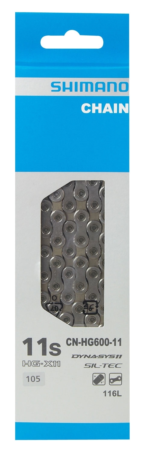 Řetěz SHIMANO CNHG601 MTB/ROAD balený+spojka 11k