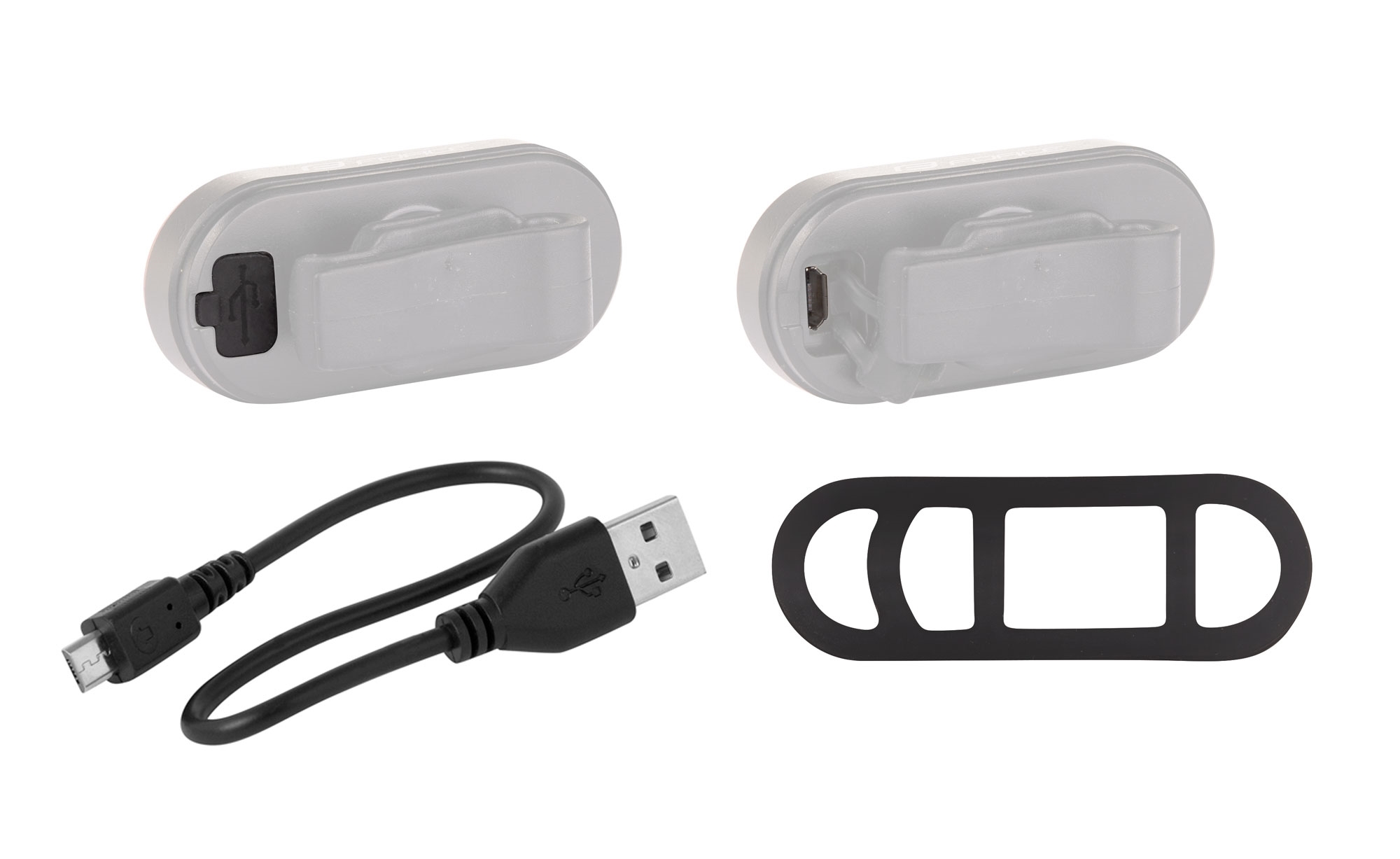 Blikačka zadní FORCE ARC 40 LM, USB