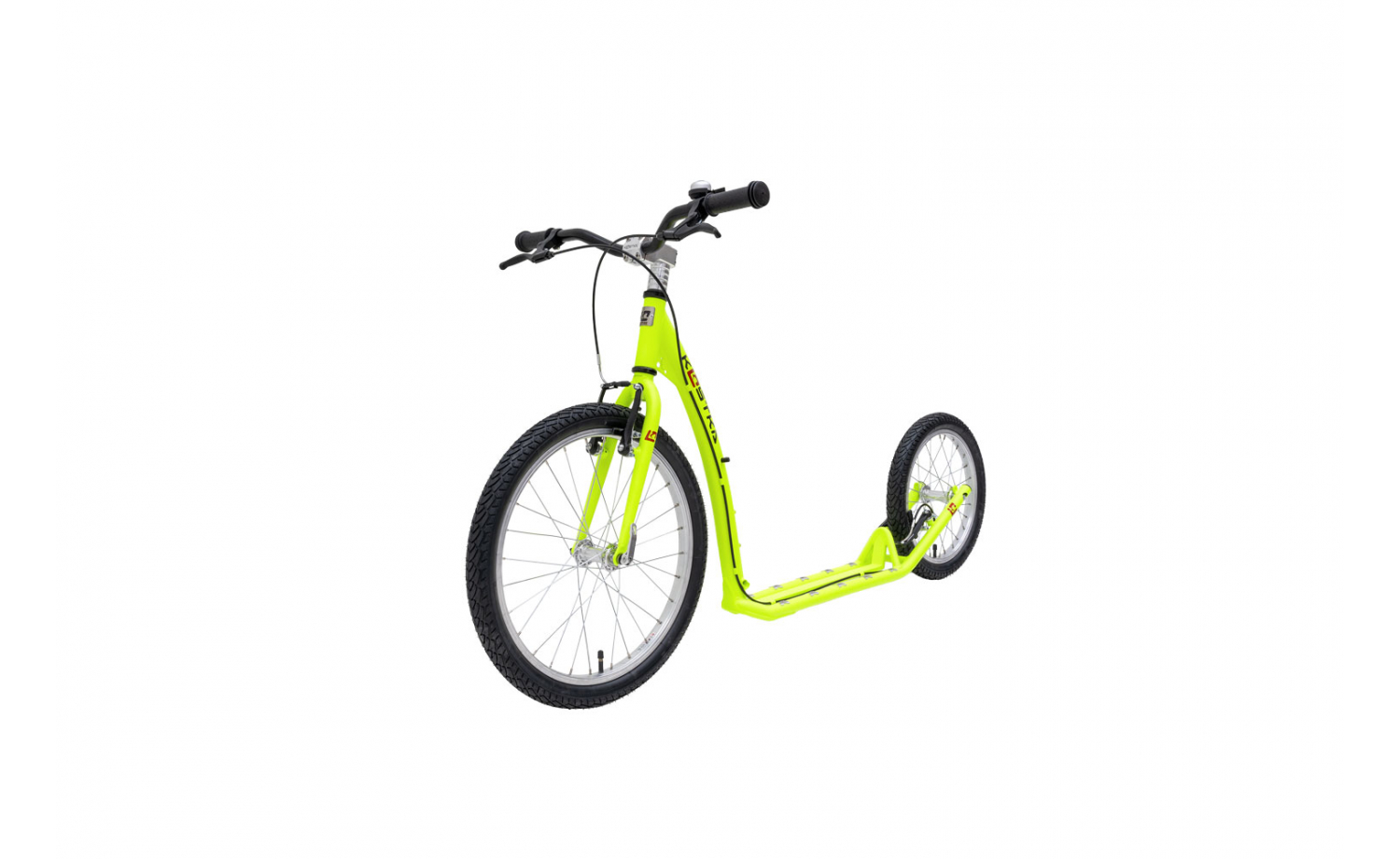 Koloběžka KOSTKA HILL FUN KID (G5), barva žlutá reflexní - ZDARMA dopravné!