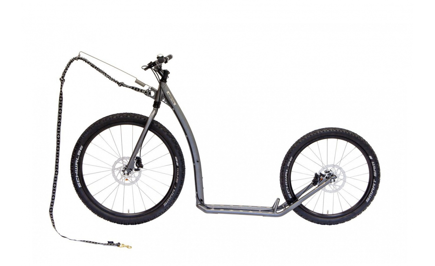 Koloběžka KOSTKA MUSHING RACER MAX (G6), barva antic silver - ZDARMA dopravné!