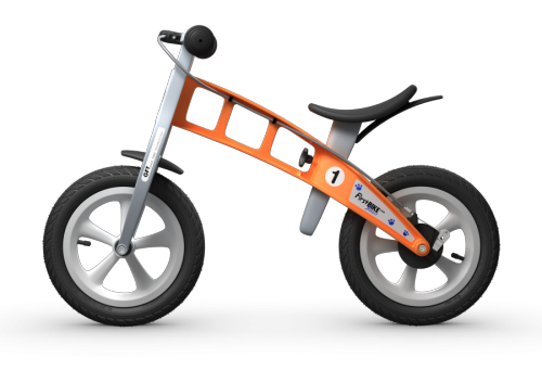 Odrážedlo FirstBike STREET orange - ZDARMA dopravné, košík a zvonek!