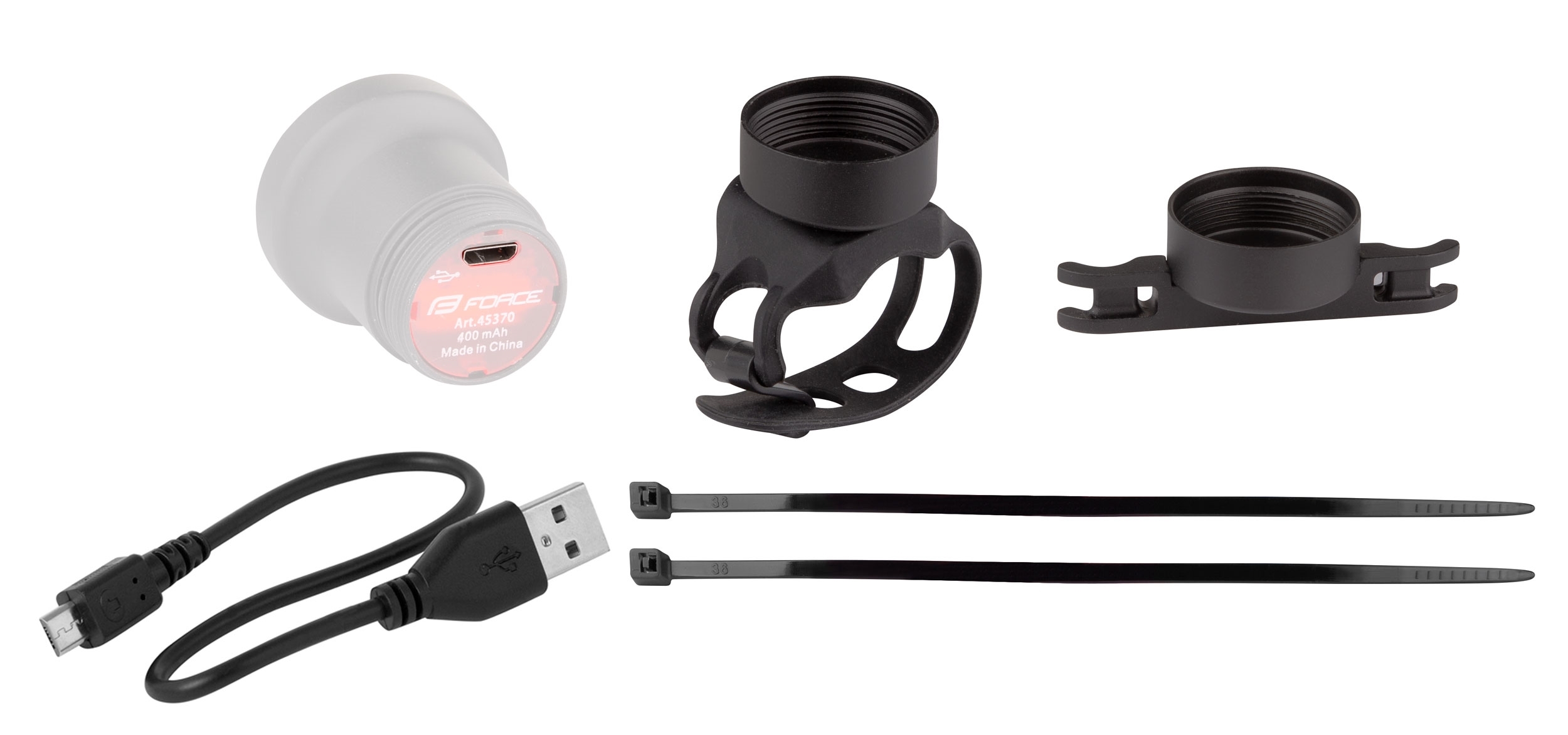 Blikačka zadní FORCE GLITZ 20LM, 20 x LED, USB