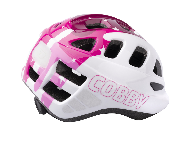 Přilba Extend COBBY white magenta stars