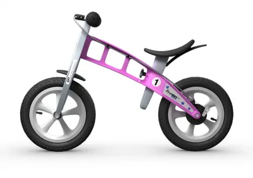 Odrážedlo FirstBike STREET pink - ZDARMA dopravné, košík a zvonek!