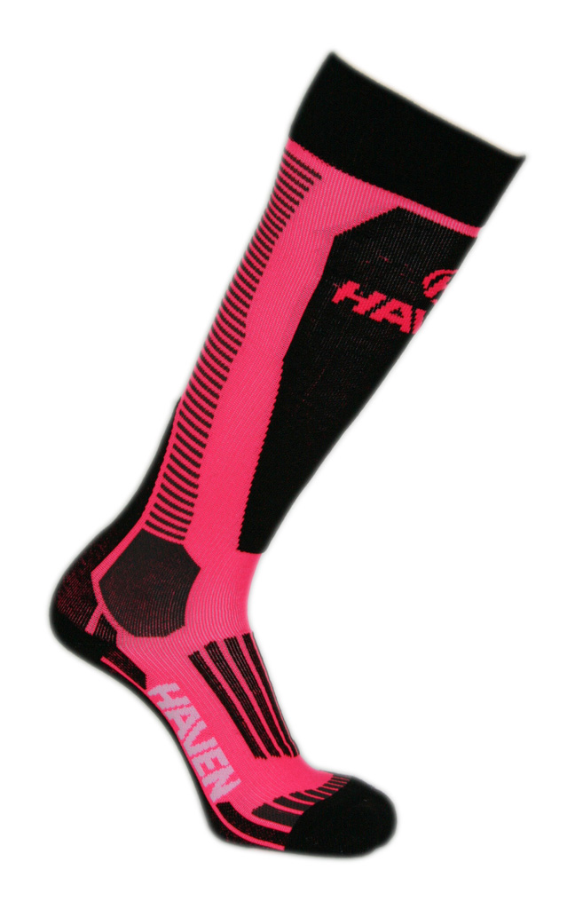 Zimní dětské kompresní podkolenky HAVEN Compressive Ski pink