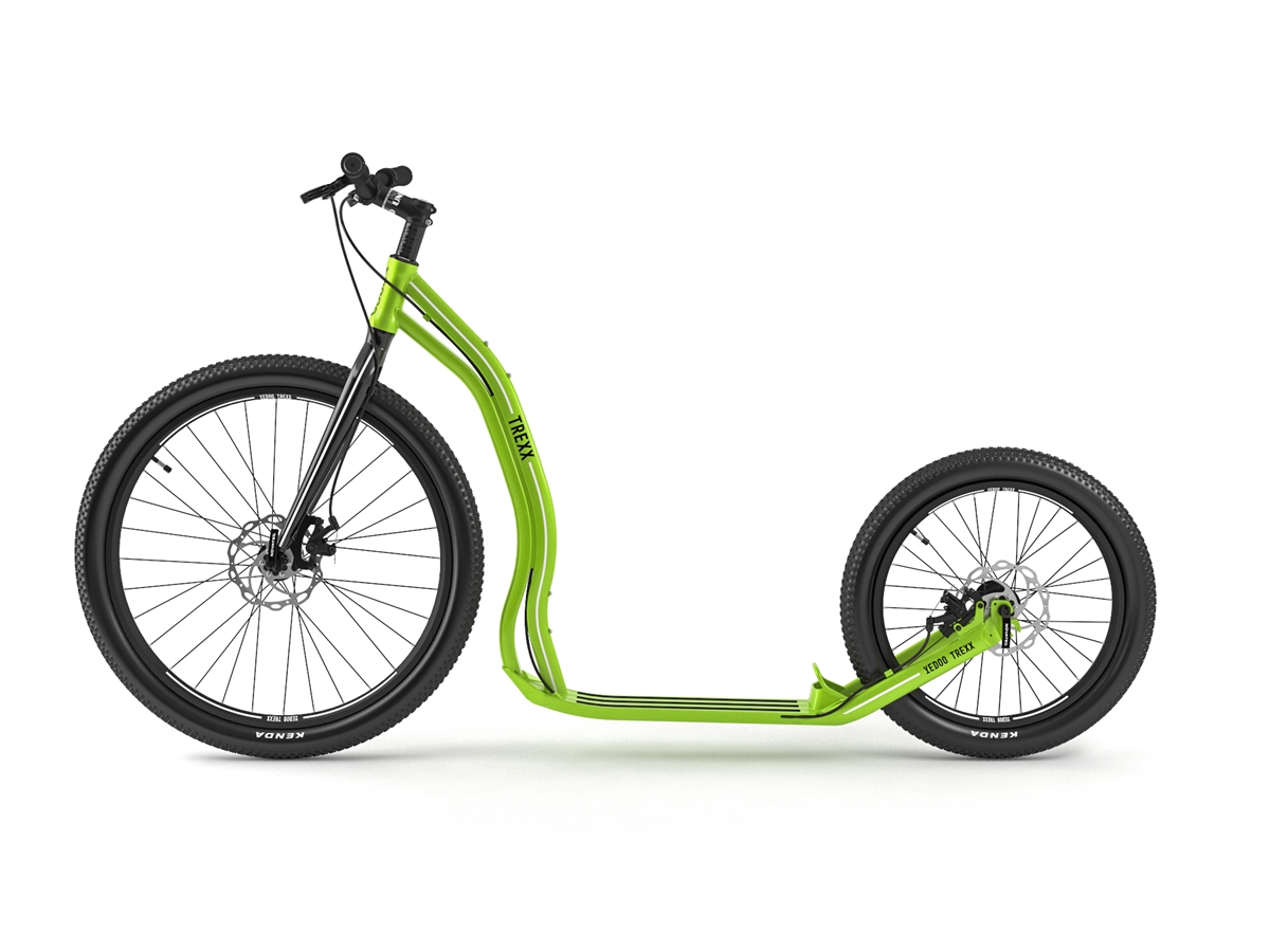 Koloběžka Yedoo Trexx Disc, green - ZDARMA dopravné a blikačky TWINS!