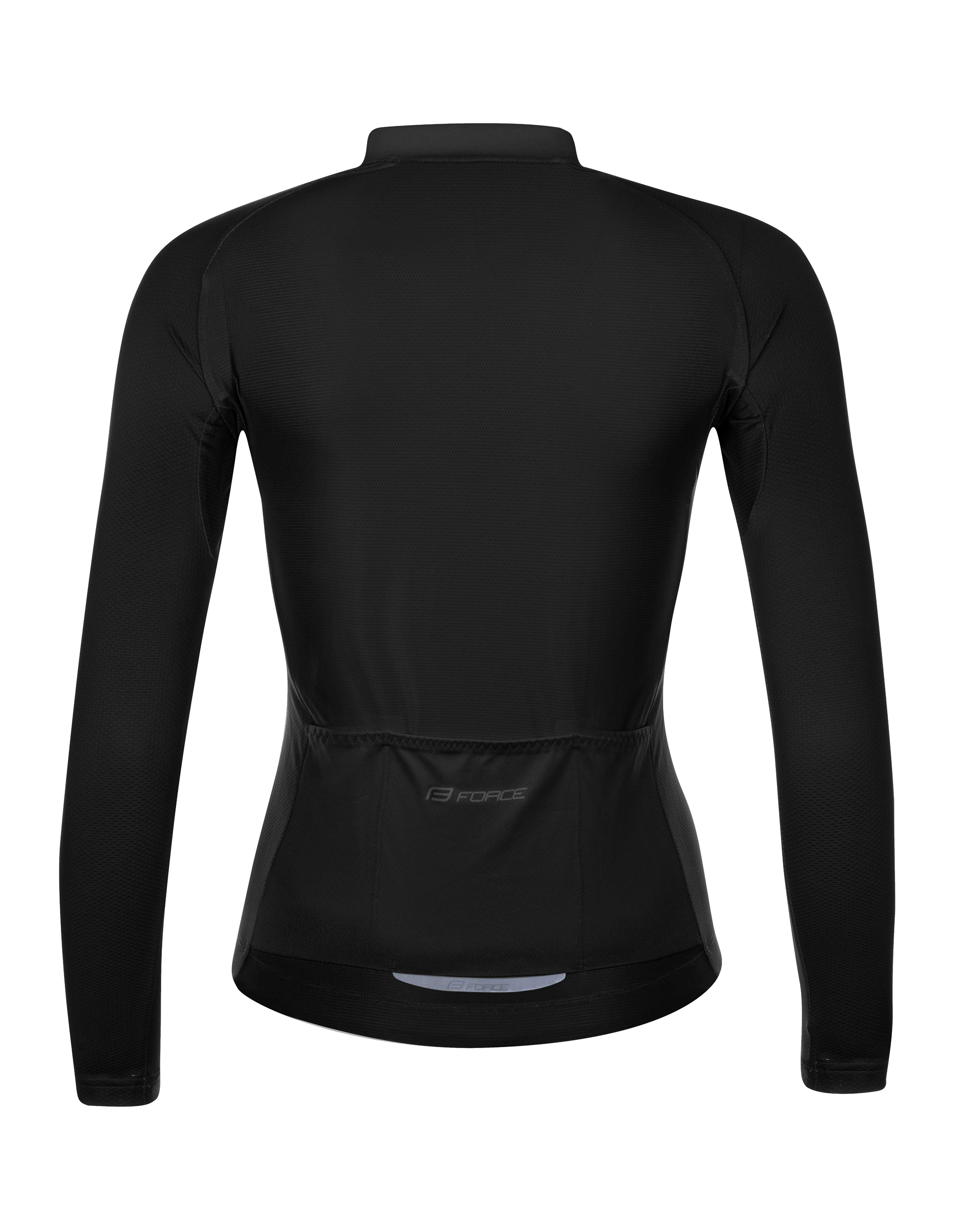 Dres FORCE PURE dámský, dlouhý rukáv, černý